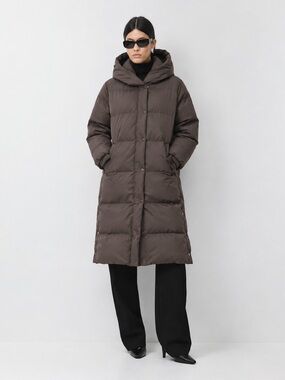 Mondetta Outdoor Project Fleece Lined Long Coat Brown Size L NWOT